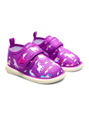 Foto Vidám babacipő Álmodozó egyszarvú