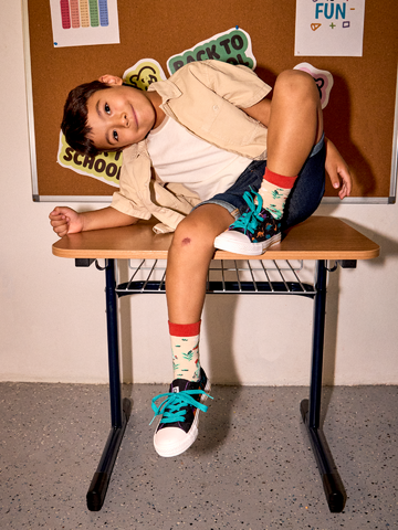 Lifestyle photo Kids' Canvas Shoes Dinos & Volcanos