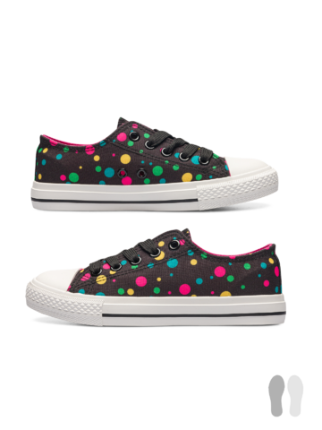 Original gift Kids' Canvas Shoes Neon Dots
