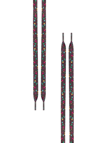 Tip na dárek Veselé dětské plátěné tenisky Neonové puntíky