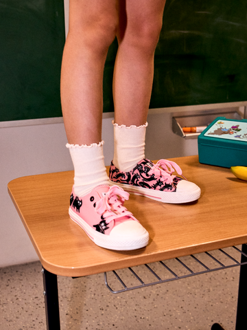 Lifestyle photo Kids' Canvas Shoes Pink Cats