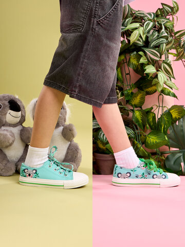 Vrolijke canvas kinderschoenen Happy koala Dedoles