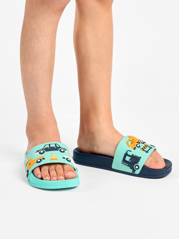 Výnimočný darček od Dedoles Весели детски чехли Улично движение