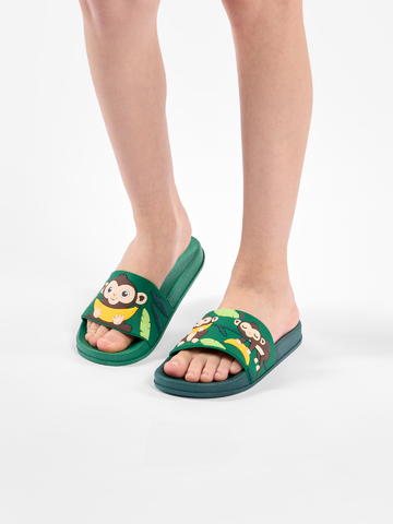 Hľadáte originálny a nezvyčajný darček? Obdarovaného zaručene prekvapí Весели детски чехли Маймуна в джунглата