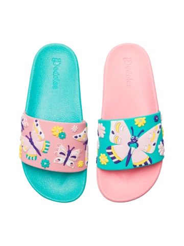 Pre dokonalý a originálny outfit Živahni otroški natikači Ljubki metulji