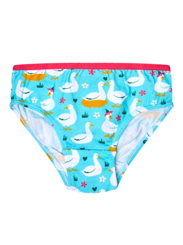 Obrázok produktu Veselé dievčenské nohavičky Húsky a kvety