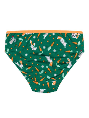 Hledáte originální a neobvyklý dárek? Obdarovaného zaručeně překvapí Veselé dívčí kalhotky Zajíc a mrkev