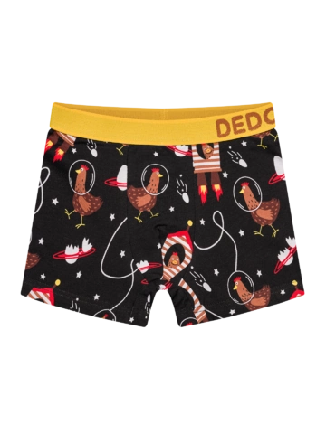 Tip na darček Veselé chlapčenské boxerky Sliepka kozmonautka