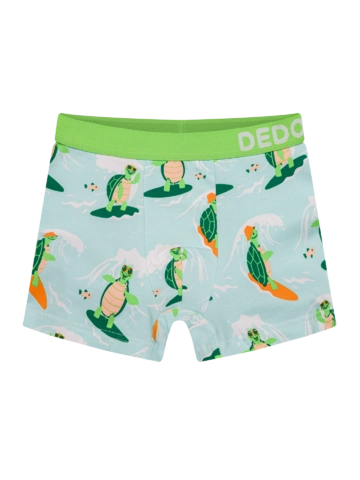Geschenk von Dedoles Lustige Boxershorts für Jungen Die surfende Schildkröte
