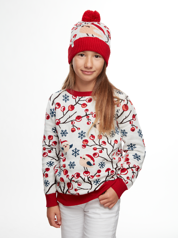 Obrázok produktu Berretto con pon-pon Buonumore per bambini Piccoli frutti invernali