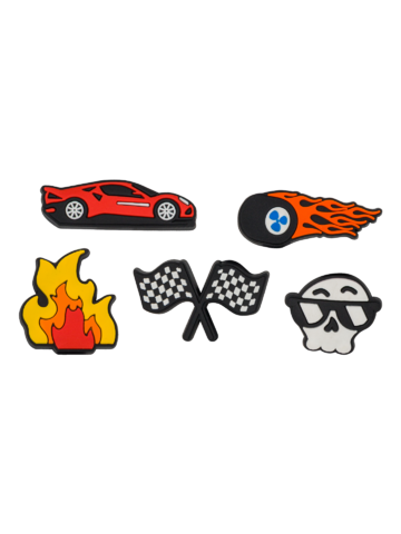 Pre dokonalý a originálny outfit Комплект забавни украшения за връзки за обувки Състезател 5 бр.