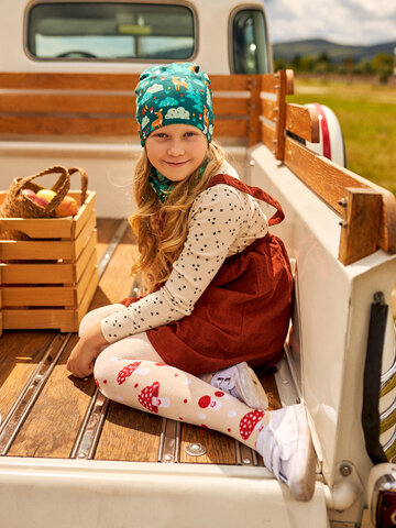 Výnimočný darček od Dedoles Set Buonumore per bambini berretto con pon-pon e scaldacollo leggeri Amici della foresta