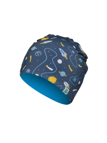 Obrázok produktu Veseli dječji komplet lagane pletene kape i grijača za vrat Raketa i svemir
