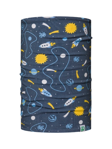 Výnimočný darček od Dedoles Veseli dječji komplet lagane pletene kape i grijača za vrat Raketa i svemir