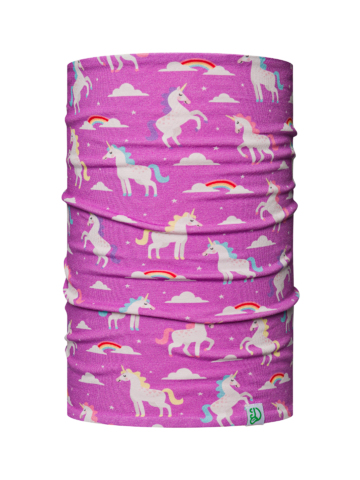 Hľadáte originálny a nezvyčajný darček? Obdarovaného zaručene prekvapí Set Buonumore per bambini berretto con pon-pon e scaldacollo leggeri Unicorno incantato