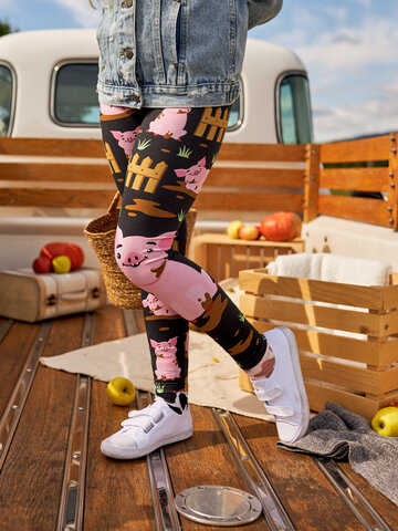 Výpredaj Весел детски памучен клин Прасета във фермата