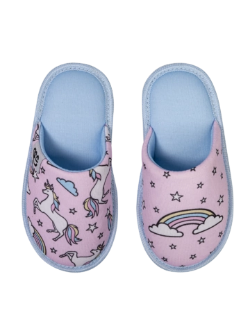 Sleva Veselé dětské papuče Duhový jednorožec