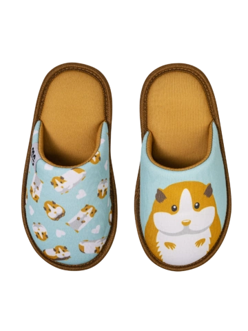 Foto Veselé dětské papuče Morče