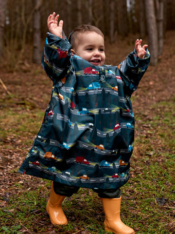 Manteau de pluie rigolo pour enfants Voitures de nuit Dedoles