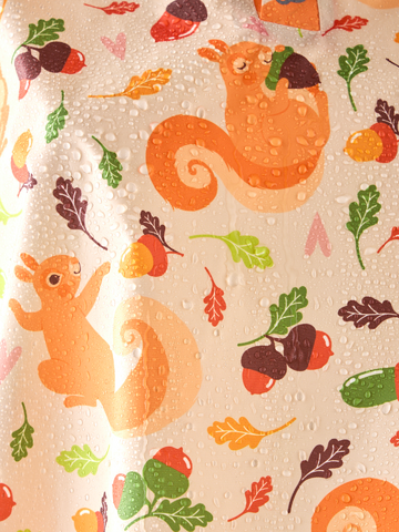 Výnimočný darček od Dedoles Весел детски дъждобран Катеричка и жълъди