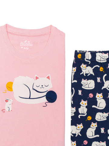 Obrázok produktu Весела детска пижама Игриво коте