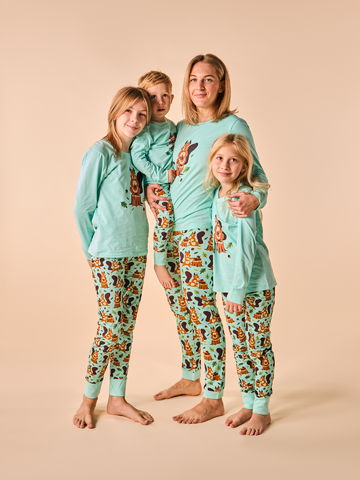 Foto Lustiger Pyjama für Kinder Eichhörnchen im Wald 