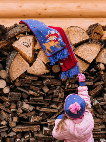 Zľava Vrolijke gebreide kindersjaal Schattig hert