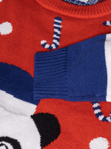 Ajándék tipp Vidám téli gyerek pulcsi Játékos panda