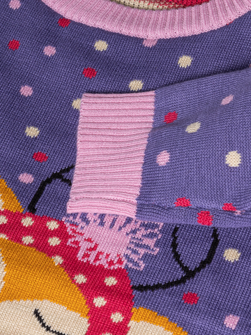 Lifestyle-Foto Lustige Winterpullover für Kinder Liebliches Reh