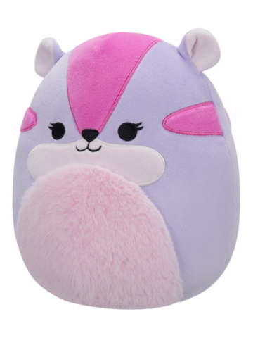 Eredeti ajándék a Dedolestől SQUISHMALLOWS Tamara, a lila-rózsaszín chipmunk, 20 cm