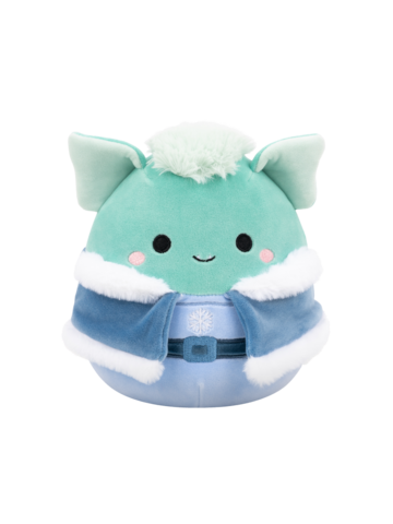 Tip na darček Squishmallows Troye il goblin verde pallido con outfit invernale, 20 cm