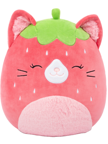 Kiárusítás SQUISHMALLOWS Olma, az epres cica, 13 cm