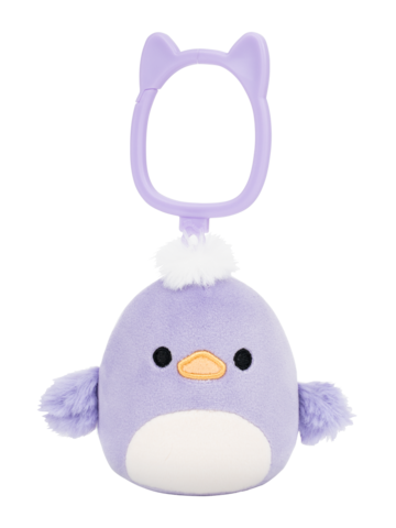 Kedvezmény SQUISHMALLOWS Kulcstartó – Daquarius, a lila kacsa, 9 cm