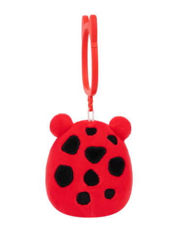 Zľava Portachiavi Squishmallows Obu la rana tropicale rossa con ricamo di funghi, 9 cm