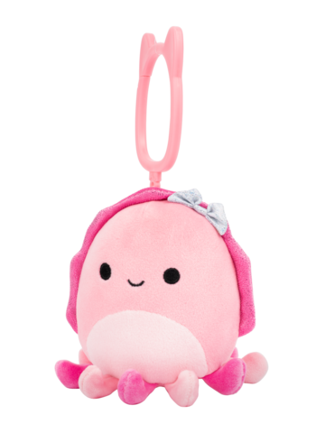 Obrázok produktu SQUISHMALLOWS Kľúčenka - Ružová sépia Auggie, 9 cm
