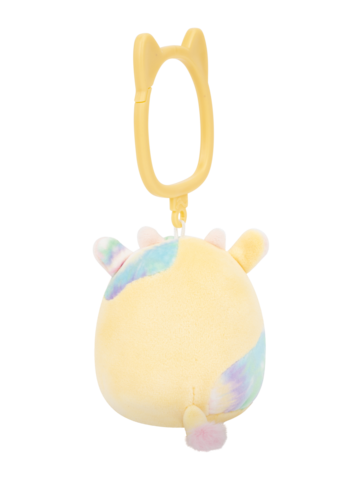 Eredeti és szokatlan ajándékot keres? a megajándékozottat garantáltan meglepi SQUISHMALLOWS Kulcstartó – Rina, a sárga tehénke, 9 cm