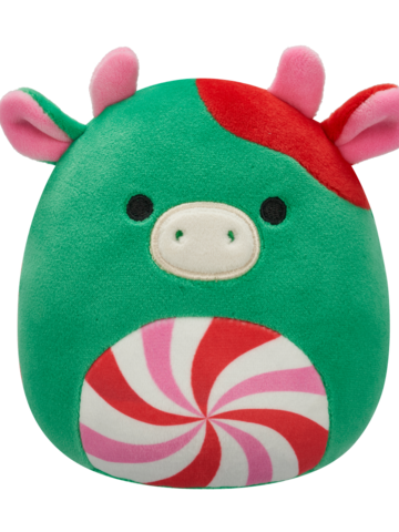 Hľadáte originálny a nezvyčajný darček? Obdarovaného zaručene prekvapí Squishmallows Ruben la mucca verde con pancia turbinosa, 20 cm