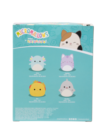 Výnimočný darček od Dedoles Комплект от 4 плюшени играчки Squishmallows Micromallows – Гордън, Текс, Табита, Ирина