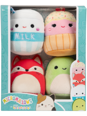 Tip na darček Комплект от 4 плюшени играчки Squishmallows Micromallows – Фифи, Хенри, Мели, Клара