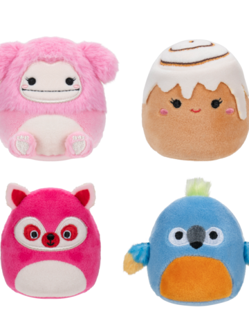 Výnimočný darček od Dedoles Комплект от 4 плюшени играчки Squishmallows Micromallows – Шанел, Брина, Лусия, Тенис