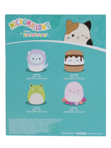 Výnimočný darček od Dedoles Комплект от 4 плюшени играчки Squishmallows Micromallows – Уенди, Джийн, Кармелита, Лусия