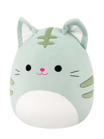 Zľava Squishmallows Chase il gatto soriano verde chiaro, 35 cm