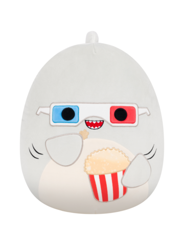 Potešte sa týmto kúskom Dedoles Squishmallows Gordon lo squalo grigio con popcorn, 35 cm