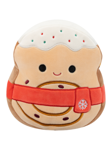 Výpredaj Squishmallows Davey il rotolino alla cannella con sciarpa rossa, 20 cm