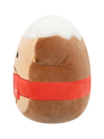 Lifestyle foto Squishmallows Davey il rotolino alla cannella con sciarpa rossa, 20 cm