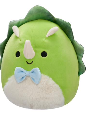 Pre dokonalý a originálny outfit Squishmallows Tristan il triceratopo verde con pancia pelosa, 20 cm