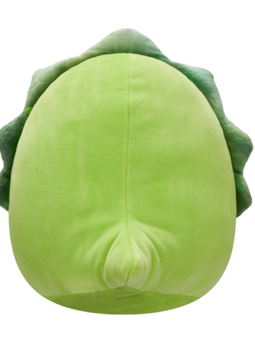 Lifestyle foto Squishmallows Tristan il triceratopo verde con pancia pelosa, 20 cm