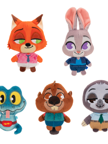 Szerezzen magának örömet ezzel a Dedoles darabbal Zootropolis plüssállat – 5 db-os csomag, 8 cm