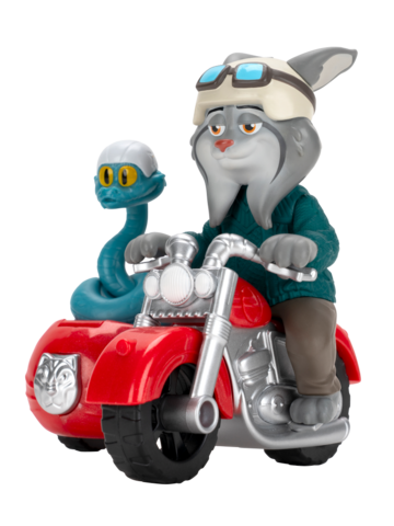 Lifestyle fotó Zootropolis figurák autóval – Pawbert hiúz