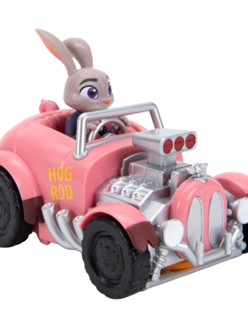 Lifestyle fotó Zootropolis figurák autóval – Judy, a nőstény nyúl